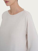 Maglietta con manica 3/4 in misto viscosa Bianchi Donna - Ragno
