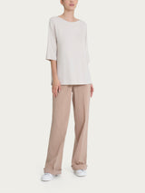 Maglietta con manica 3/4 in misto viscosa Bianchi Donna - Ragno