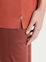 Maglietta con manica 3/4 in misto viscosa Rossi Donna - Ragno