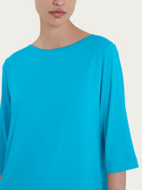Maglietta con manica 3/4 in misto viscosa Azzurri Donna - Ragno