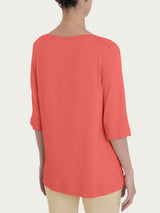 Maglietta con manica 3/4 in misto viscosa Rosa Donna - Ragno