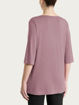 Maglietta con manica 3/4 in misto viscosa Viola Donna - Ragno