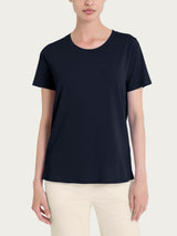 Maglietta girocollo in Ultralight Blu Donna - Ragno