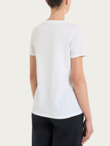 Maglietta con Scollo a V in Ultralight Bianchi Donna - Ragno