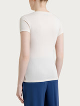 Maglietta girocollo chiuso in Ultralight Bianchi Donna - Ragno