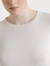 Maglietta girocollo chiuso in Ultralight Bianchi Donna - Ragno