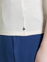 Maglietta girocollo chiuso in Ultralight Bianchi Donna - Ragno