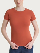 Maglietta girocollo chiuso in Ultralight Rossi Donna - Ragno