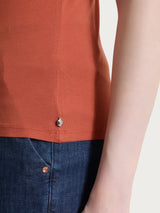 Maglietta girocollo chiuso in Ultralight Rossi Donna - Ragno