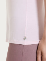 Maglietta girocollo chiuso in Ultralight Rosa Donna - Ragno