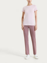 Maglietta girocollo chiuso in Ultralight Rosa Donna - Ragno