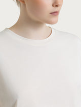 Maglietta boxy tinta unita in Ultralight Bianchi Donna - Ragno