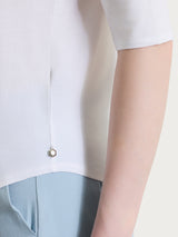 Maglietta tinta unita con manica 3/4 in Ultralight Bianchi Donna - Ragno