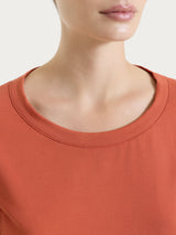 Maglietta tinta unita con manica 3/4 in Ultralight Rossi Donna - Ragno