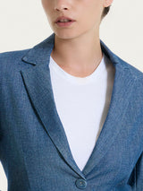 Blazer due bottoni in Light Denim Blu Donna - Ragno