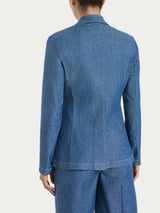 Blazer due bottoni in Light Denim Blu Donna - Ragno