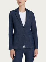 Blazer due bottoni in Light Denim Viola Donna - Ragno