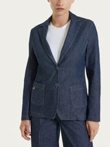 Blazer due bottoni in Light Denim Viola Donna - Ragno