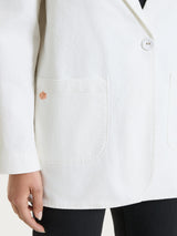 Blazer over destrutturato in Light Denim Bianchi Donna - Ragno