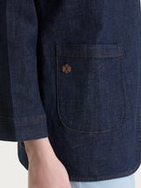 Blazer over destrutturato in Light Denim Viola Donna - Ragno