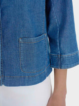 Giacca con bottoni in Light Denim Blu Donna - Ragno