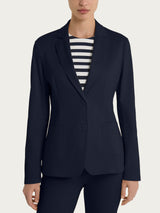 Blazer con due bottoni in Satin Power Blu Donna - Ragno