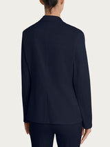 Blazer con due bottoni in Satin Power Blu Donna - Ragno