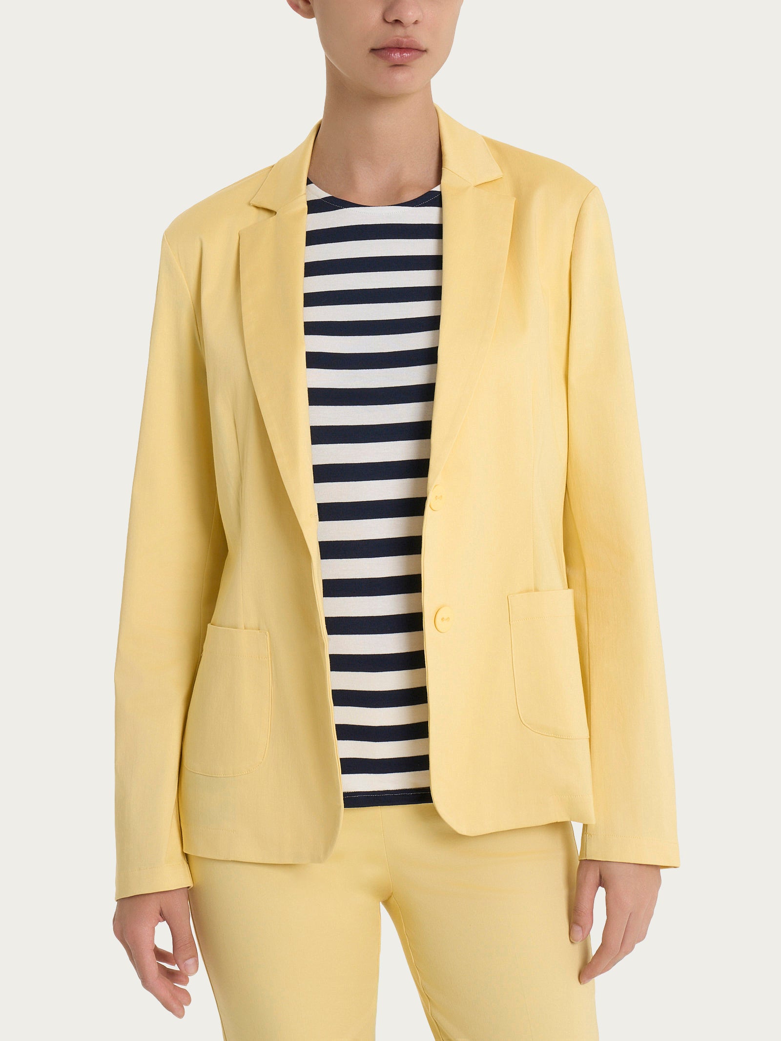 Blazer con due bottoni in Satin Power Gialli Donna - Ragno