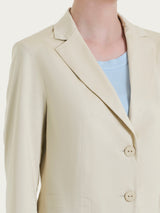 Blazer con due bottoni in Satin Power Marroni Donna - Ragno
