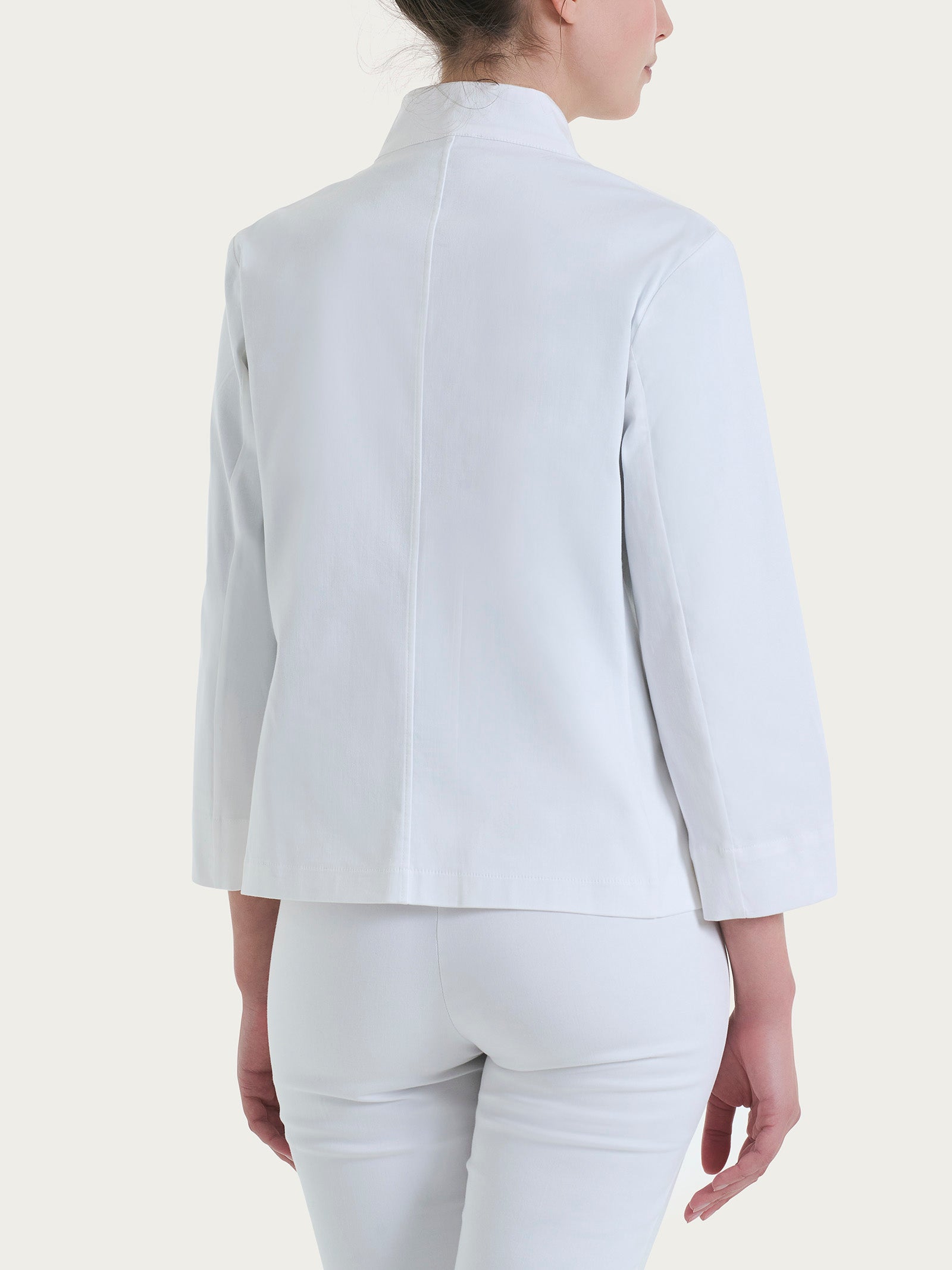 Blazer corto in Satin Power Bianchi Donna - Ragno