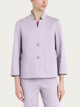 Blazer corto in Satin Power Rosa Donna - Ragno