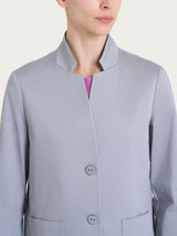 Blazer corto in Satin Power Grigi Donna - Ragno
