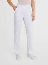 Pantalone dritto con tasche in Satin Power Bianchi Donna - Ragno