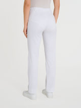 Pantalone dritto con tasche in Satin Power Bianchi Donna - Ragno