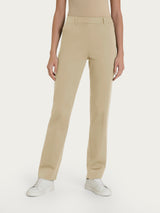 Pantalone dritto con tasche in Satin Power Marroni Donna - Ragno