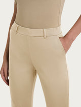 Pantalone dritto con tasche in Satin Power Marroni Donna - Ragno