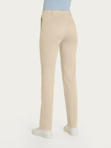 Pantalone dritto con tasche in Satin Power Marroni Donna - Ragno
