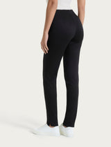 Pantalone a sigaretta con spacchetti in Satin Power Neri Donna - Ragno