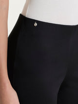 Pantalone a sigaretta con spacchetti in Satin Power Neri Donna - Ragno