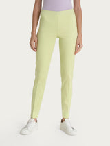 Pantalone a sigaretta con spacchetti in Satin Power Verdi Donna - Ragno