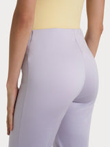 Pantalone a sigaretta con spacchetti in Satin Power Rosa Donna - Ragno
