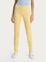 Pantalone a sigaretta con spacchetti in Satin Power Gialli Donna - Ragno