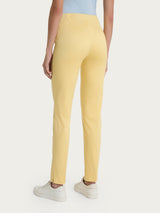 Pantalone a sigaretta con spacchetti in Satin Power Gialli Donna - Ragno