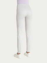 Pantalone a sigaretta con spacchetti in Satin Power Grigi Donna - Ragno