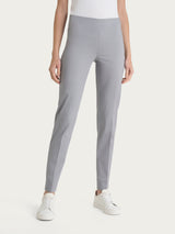 Pantalone a sigaretta con spacchetti in Satin Power Grigi Donna - Ragno