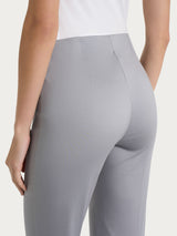 Pantalone a sigaretta con spacchetti in Satin Power Grigi Donna - Ragno