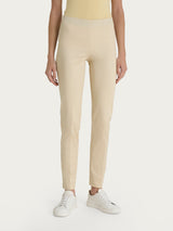 Pantalone a sigaretta con spacchetti in Satin Power Marroni Donna - Ragno
