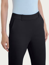 Pantalone slim dritto in Compact Light Neri Donna - Ragno