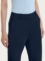 Pantalone slim dritto in Compact Light Blu Donna - Ragno