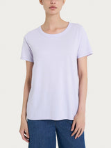 Maglietta girocollo in slub jersey di cotone Rosa Donna - Ragno